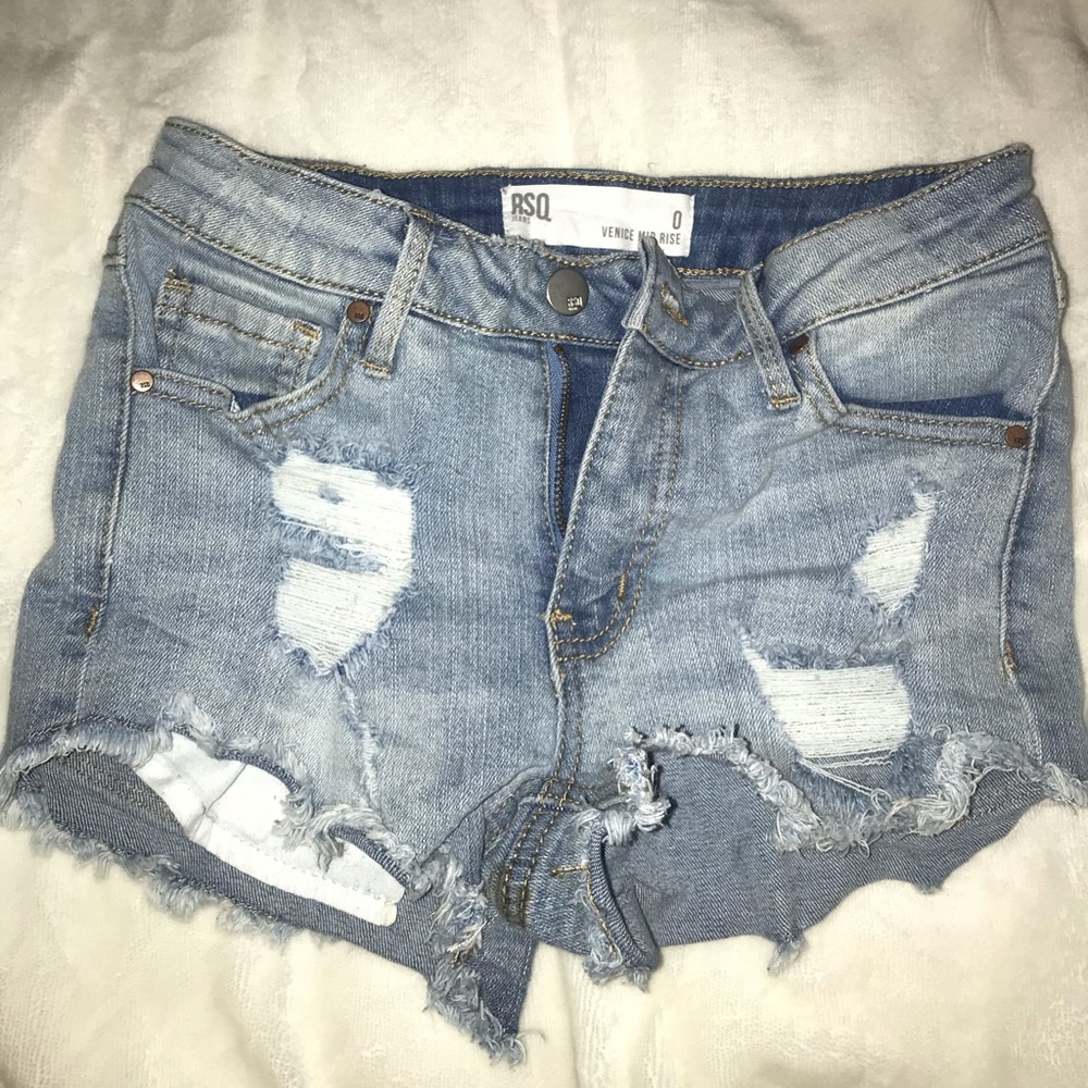 Size 0 RSQ denim shorts Venice Mid Rise